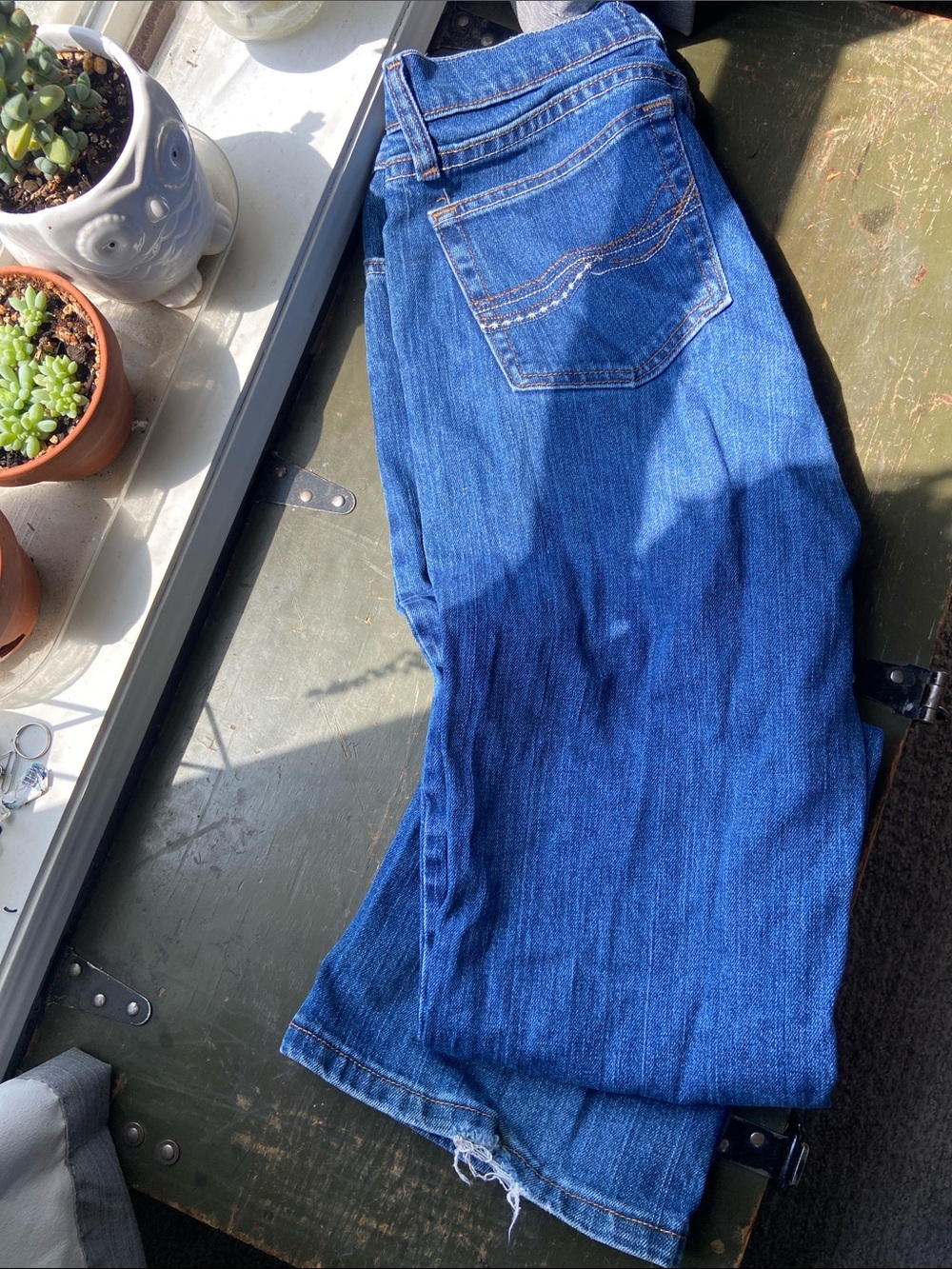 Wrangler Classic Blue Straight-Leg Jeans